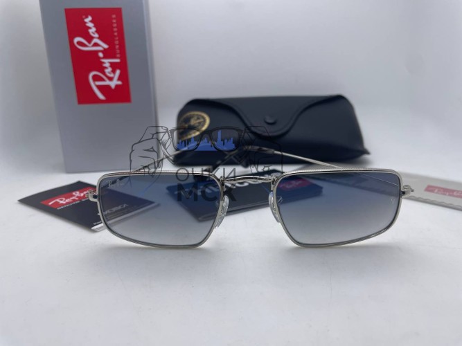 Очки Ray Ban The Icon Silver/Grey солнцезащитные мужские оригинал