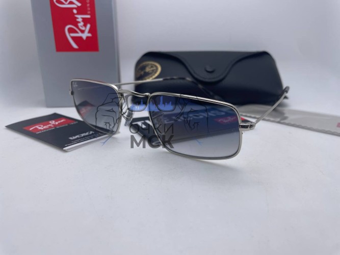 Очки Ray Ban The Icon Silver/Grey солнцезащитные мужские оригинал