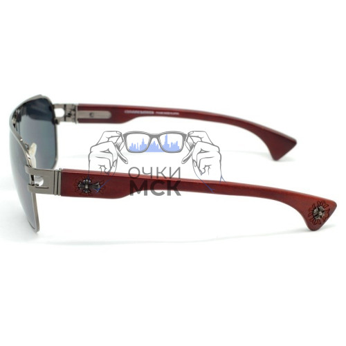 Очки Men's Chrome Hearts The Briwn Серые солнцезащитные мужские оригинал