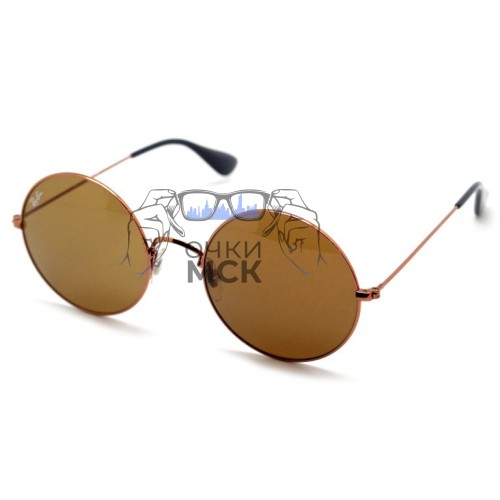 Очки Ray Ban The Ja-jo RB 3592 Коричневые солнцезащитные унисекс женские мужские оригинал