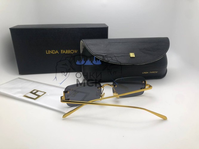 Очки Linda Farrow Gold/Black солнцезащитные женские оригинал
