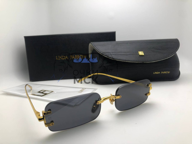 Очки Linda Farrow Gold/Black солнцезащитные женские оригинал