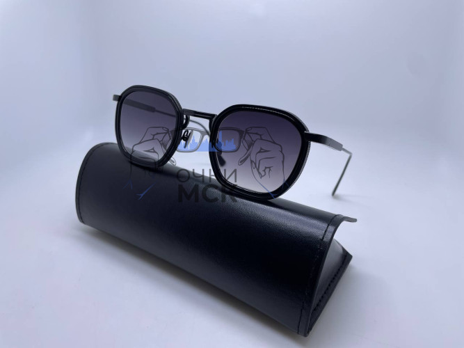 Очки John Dalia Black/Grey Серый градиент солнцезащитные мужские оригинал