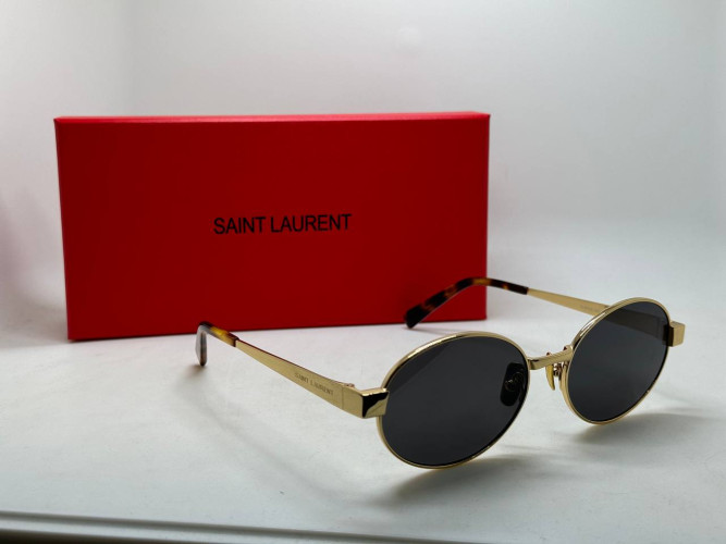 Очки Saint Laurent SL 692 Gold/Black солнцезащитные унисекс женские мужские оригинал