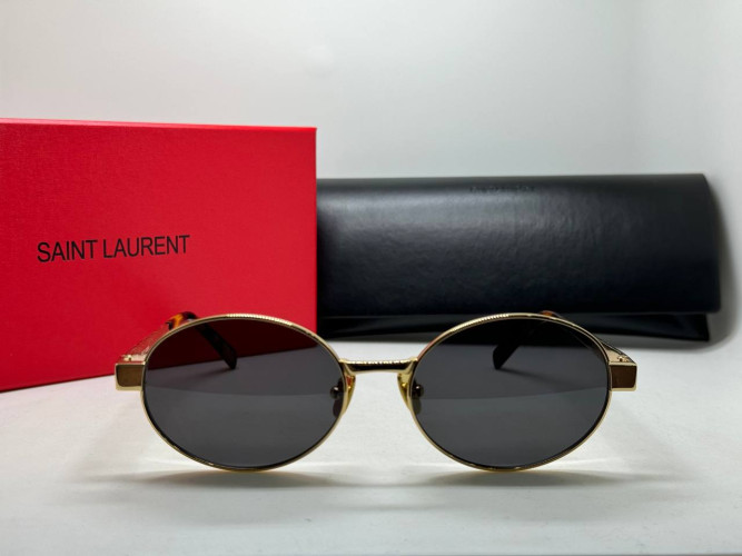 Очки Saint Laurent SL 692 Gold/Black солнцезащитные унисекс женские мужские оригинал
