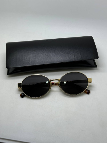 Очки Saint Laurent SL 692 Gold/Black солнцезащитные унисекс женские мужские оригинал