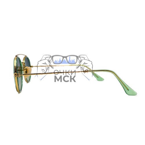 Очки Ray Ban RB 3847N Зеленый градиент солнцезащитные унисекс женские мужские оригинал