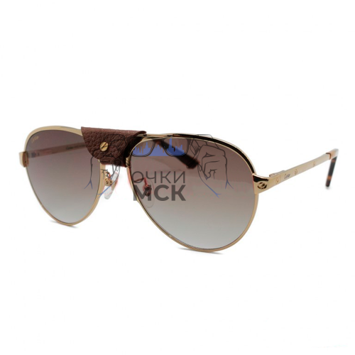 Очки Cartier CT0034S Коричневый градиент солнцезащитные мужские оригинал