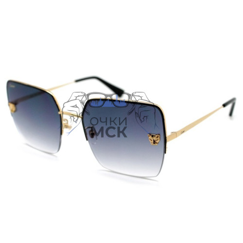 Очки Cartier CT 0121S Тёмно-серый градиент солнцезащитные женские оригинал