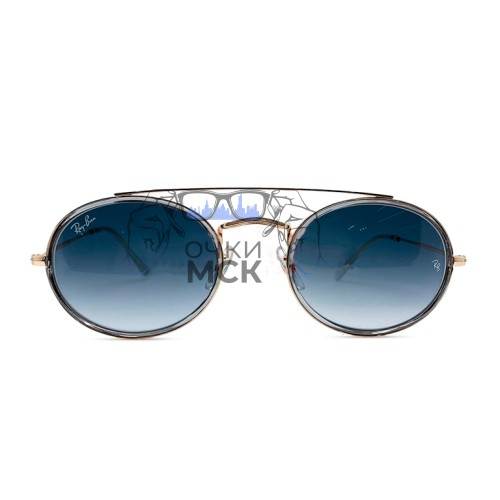 Очки Ray Ban RB 3847N Синий градиент солнцезащитные унисекс женские мужские оригинал