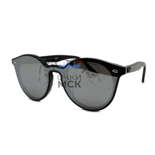 Очки Ray Ban Blaze Panthos RB4380 Серый градиент солнцезащитные унисекс женские мужские оригинал