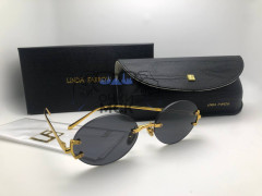 Очки Linda Farrow Cirlcle Gold/Black