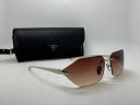 Очки Prada SPR A55 Silver/Brown солнцезащитные женские оригинал