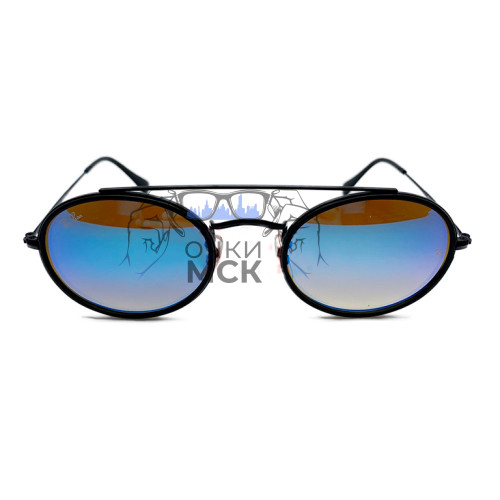 Очки Ray Ban RB 3847N Голубой зеркальный градиент солнцезащитные унисекс женские мужские оригинал