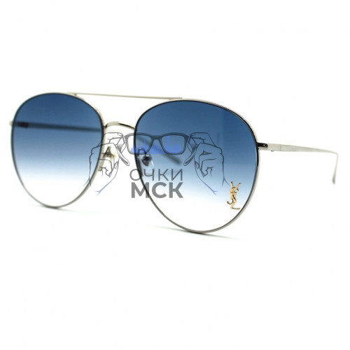 Очки Saint Laurent SL 1235B Grey-Blue солнцезащитные унисекс женские мужские оригинал