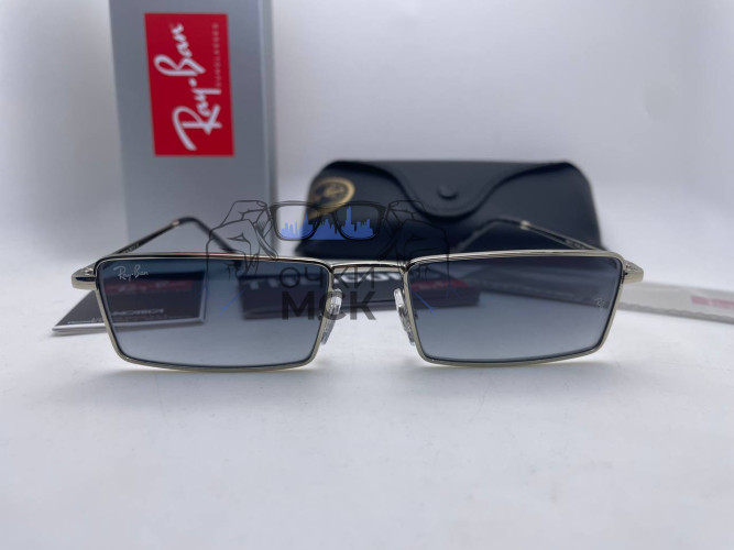Очки Ray Ban The Icon Low Silver/Black солнцезащитные мужские оригинал