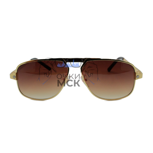 Очки Cartier CT0102S Серый солнцезащитные унисекс женские мужские оригинал