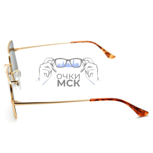 Очки Ray Ban Square RB 1971 Тёмно-зеленые солнцезащитные унисекс женские мужские оригинал