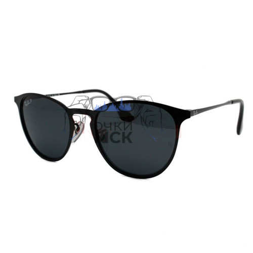 Очки Ray Ban Erika Metal RB3539 Чёрный солнцезащитные унисекс женские мужские оригинал