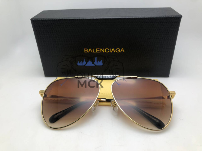 Очки Balenciaga BB02445 Dark Тёмный градиент солнцезащитные унисекс женские мужские оригинал