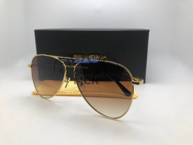 Очки Balenciaga BB02445 Dark Тёмный градиент солнцезащитные унисекс женские мужские оригинал