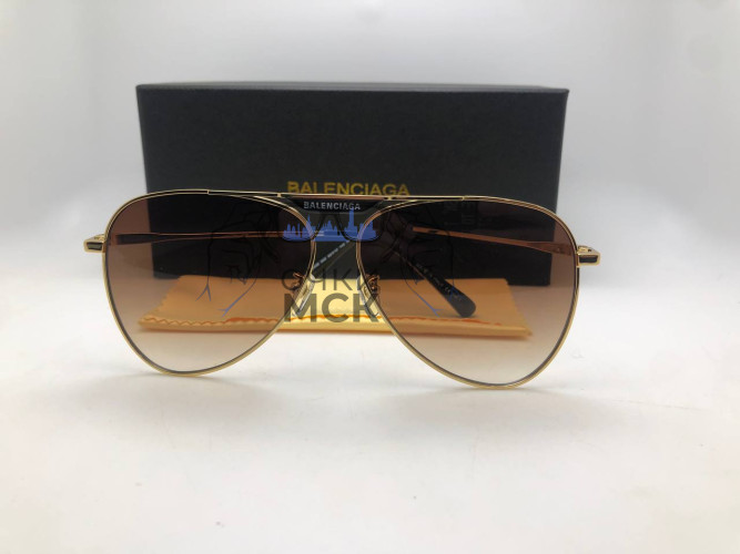 Очки Balenciaga BB02445 Dark Тёмный градиент солнцезащитные унисекс женские мужские оригинал