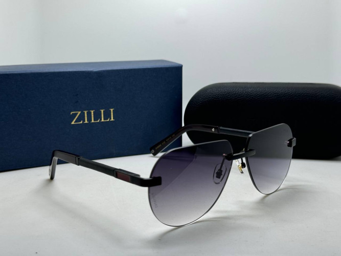 Очки Zilli Aviator Black/Grey солнцезащитные мужские оригинал