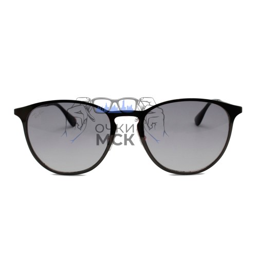Очки Ray Ban Erika Metal RB3539 Серый градиент солнцезащитные унисекс женские мужские оригинал