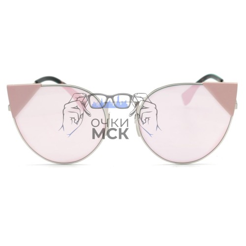 Очки Fendi LEI FF 0190/S Розовые зеркальные солнцезащитные женские оригинал