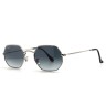 Очки Ray Ban Octagonal Metal RB3556N Серо-голубой градиент солнцезащитные унисекс женские мужские оригинал