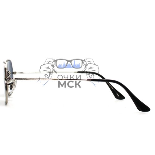 Очки Ray Ban Octagonal Metal RB3556N Серо-голубой градиент солнцезащитные унисекс женские мужские оригинал