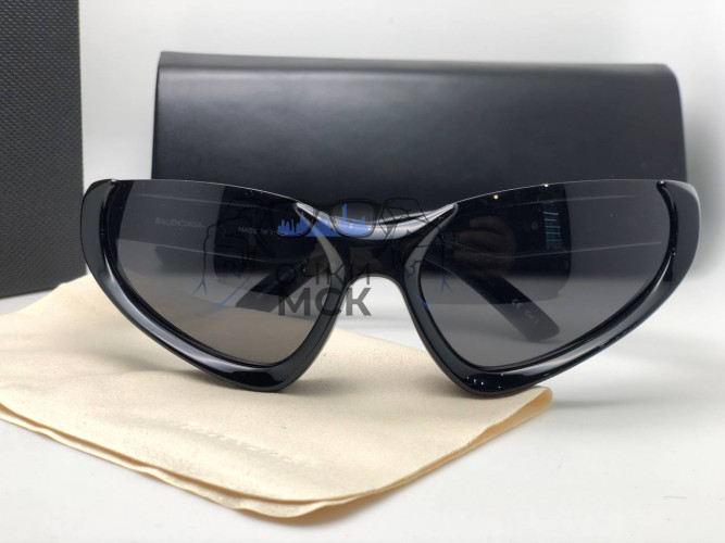 Очки Balenciaga Cat 3 Neon Black Тёмный градиент солнцезащитные унисекс женские мужские оригинал