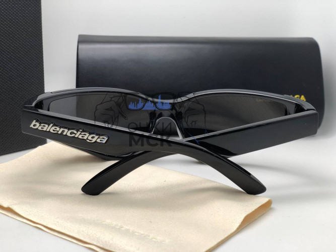Очки Balenciaga Cat 3 Neon Black Тёмный градиент солнцезащитные унисекс женские мужские оригинал