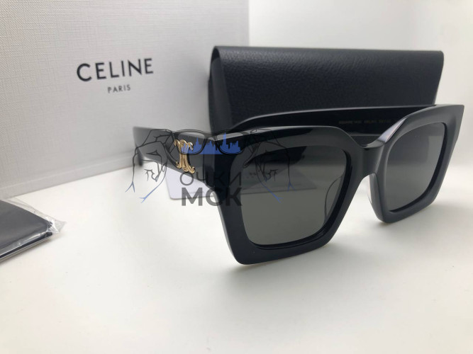 Очки Celine Butterfly Full Black солнцезащитные женские оригинал