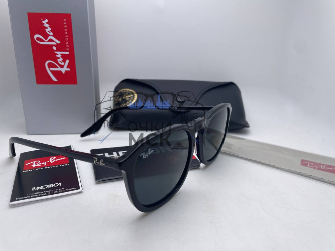 Очки Ray Ban The Icon Total Black Черный градиент солнцезащитные унисекс женские мужские оригинал
