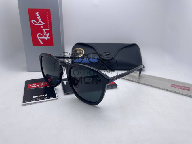 Очки Ray Ban The Icon Total Black Черный градиент солнцезащитные унисекс женские мужские оригинал