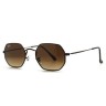 Очки Ray Ban Octagonal Metal RB3556N Коричневый солнцезащитные унисекс женские мужские оригинал