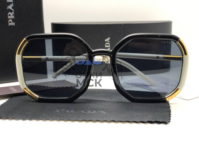 Очки Prada Octa Black/White/Gold солнцезащитные женские оригинал