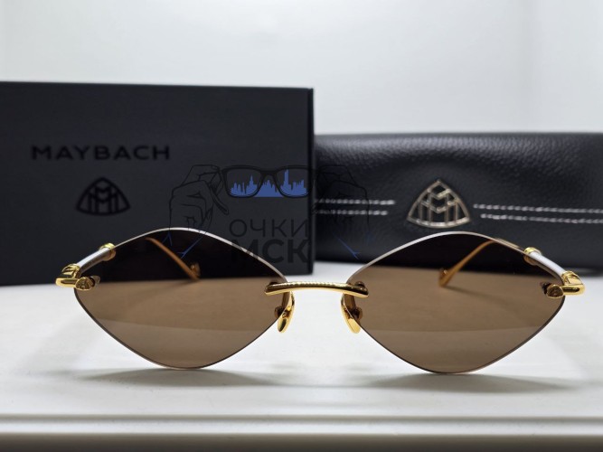 Очки Maybach Rhomb Gold/Silver/Brown солнцезащитные унисекс женские мужские оригинал