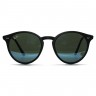 Очки Ray Ban Round RB2180 F Синие зеркальные солнцезащитные унисекс женские мужские оригинал