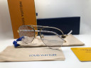 Очки Louis Vuitton Gold/White/Grey Logo солнцезащитные унисекс женские мужские оригинал