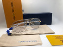Очки Louis Vuitton Gold/White/Grey Logo солнцезащитные унисекс женские мужские оригинал
