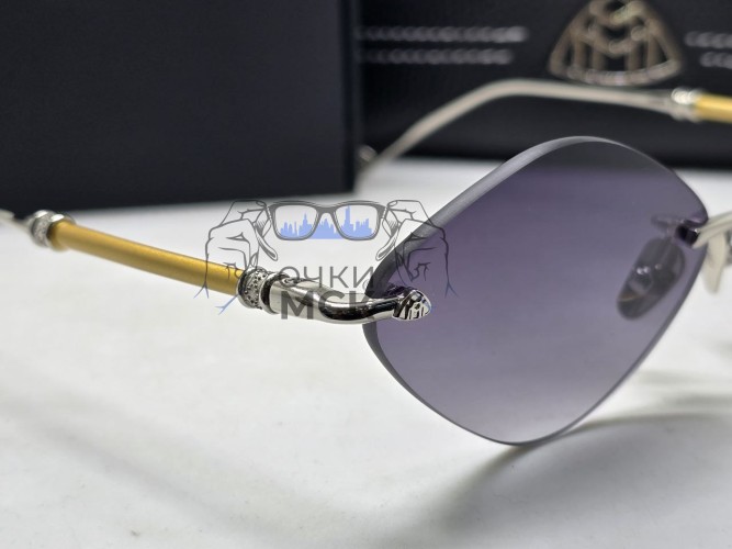 Очки Maybach Rhomb Silver/Gold/Grey солнцезащитные унисекс женские мужские оригинал