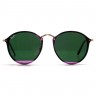 Очки Ray Ban RB3574N Blaze Round Сиреневые зеркальные солнцезащитные унисекс женские мужские оригинал