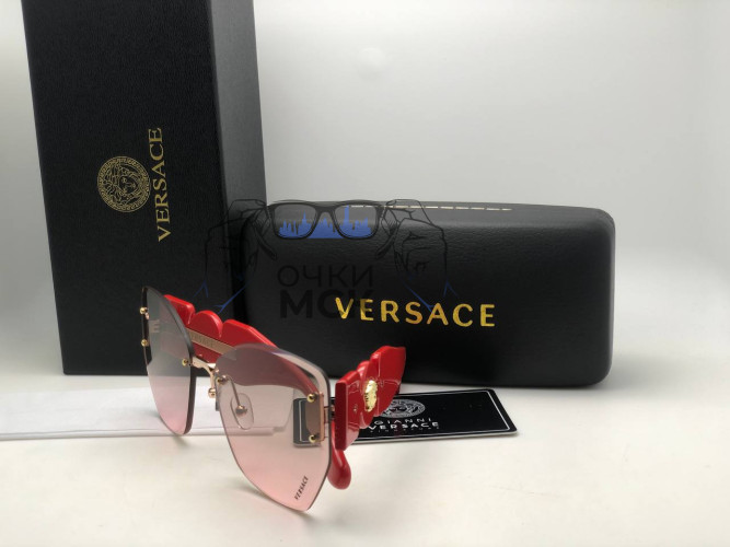 Очки Versace VE5202 Red Розовый градиент солнцезащитные женские оригинал
