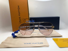 Очки Louis Vuitton Gold/White/Pink Logo 