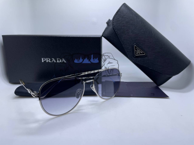 Очки Prada S Silver/Black солнцезащитные мужские оригинал