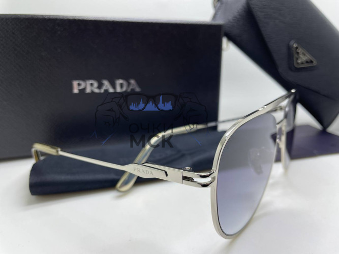 Очки Prada S Silver/Black солнцезащитные мужские оригинал