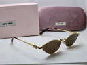 Miu Miu MU 56ZS 5AK09Z Gold/Brown солнцезащитные женские оригинал