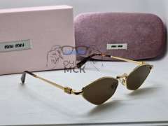 Miu Miu MU 56ZS 5AK09Z Gold/Brown